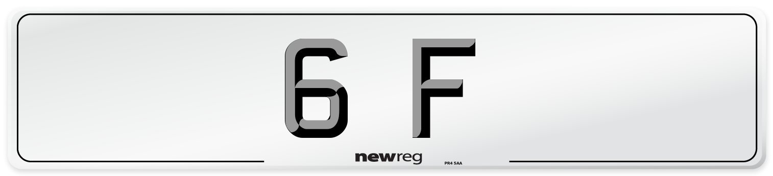 6 F Front Number Plate