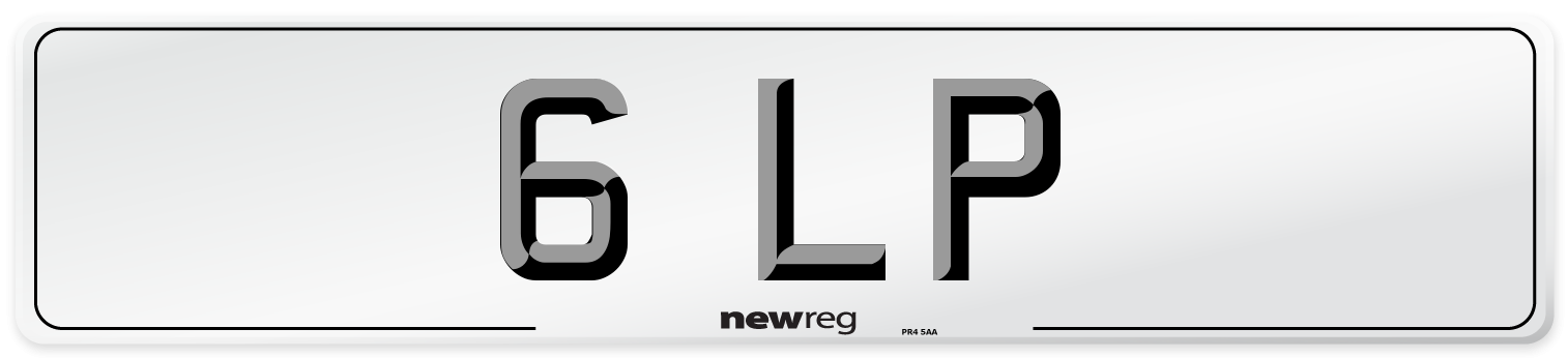 6 LP Front Number Plate