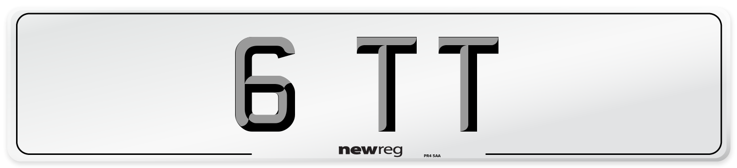 6 TT Front Number Plate