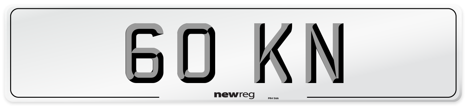 60 KN Front Number Plate