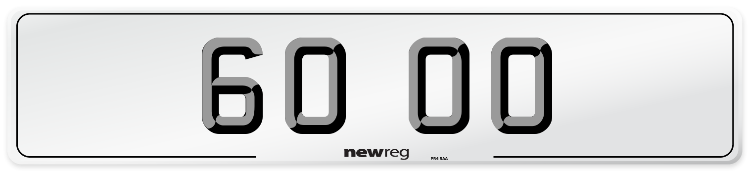 60 OO Front Number Plate
