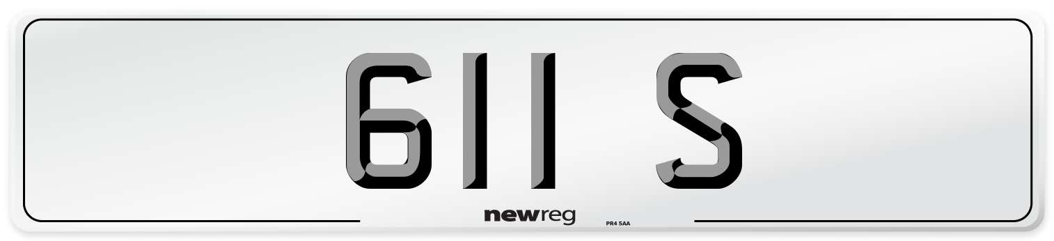 611 S Front Number Plate