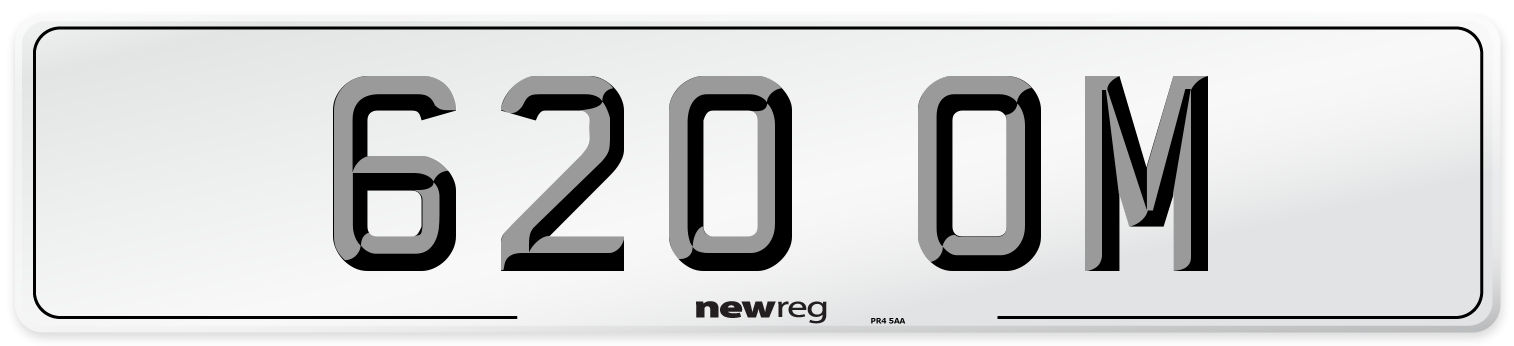 620 OM Front Number Plate