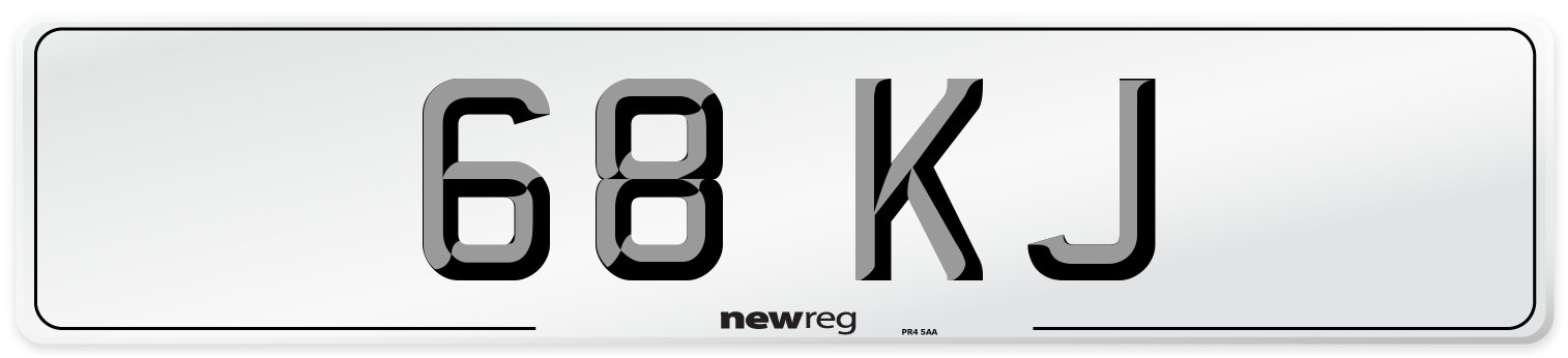 68 KJ Front Number Plate