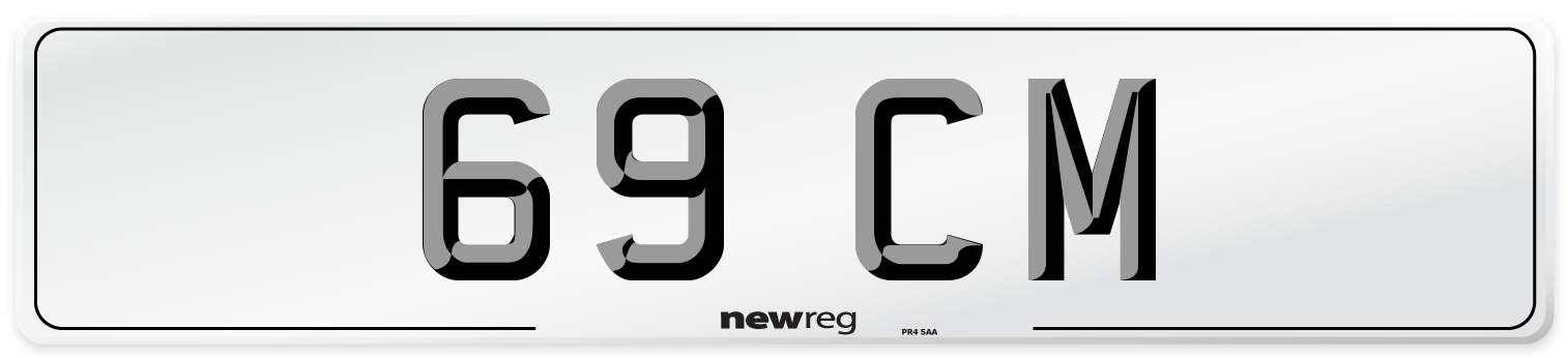 69 CM Front Number Plate