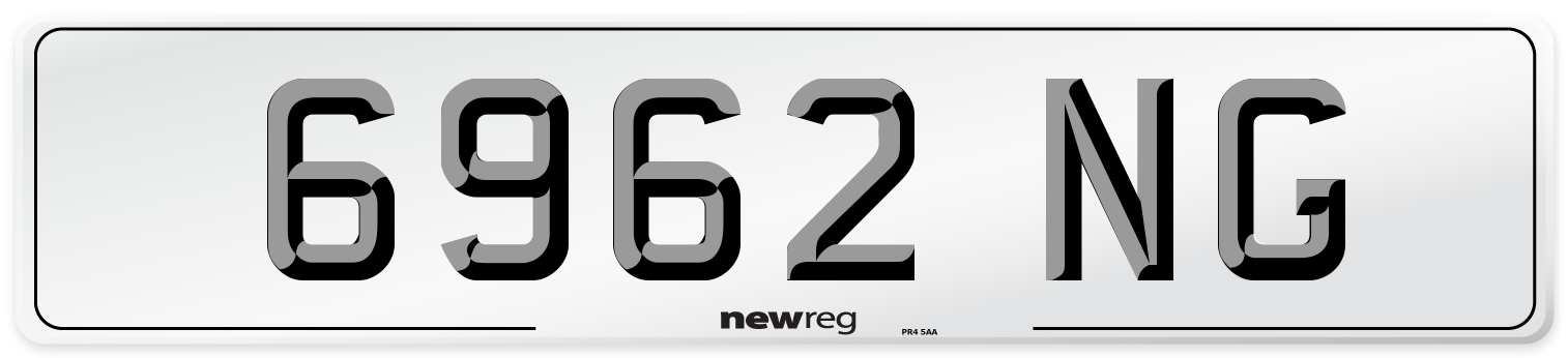 6962 NG Front Number Plate