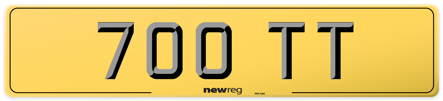 700 TT Rear Number Plate