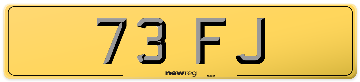 73 FJ Rear Number Plate