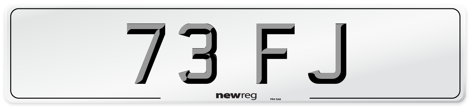 73 FJ Front Number Plate
