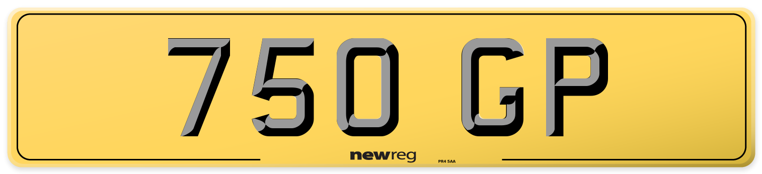 750 GP Rear Number Plate