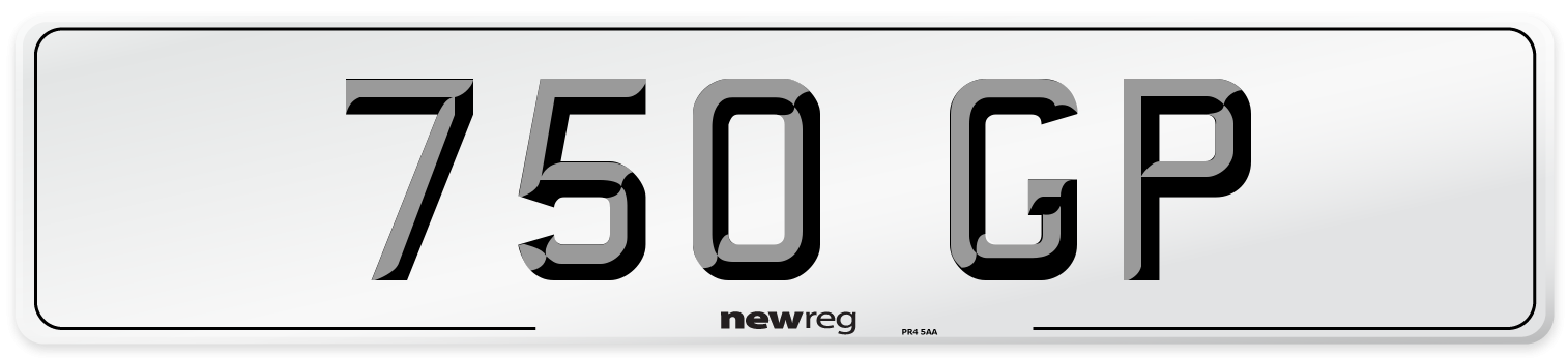 750 GP Front Number Plate