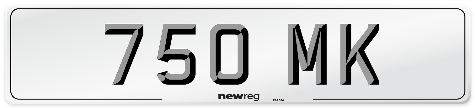 750 MK Front Number Plate