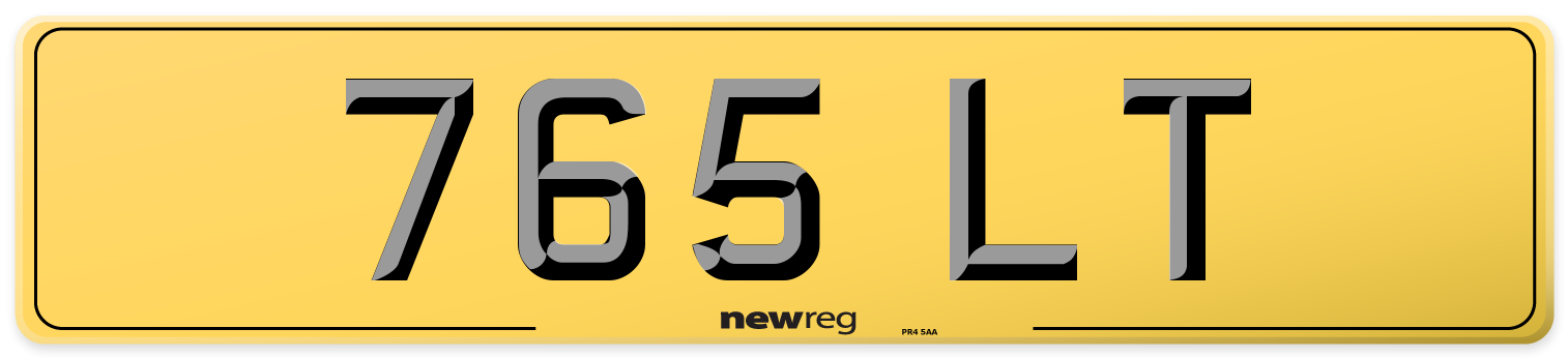 765 LT Rear Number Plate