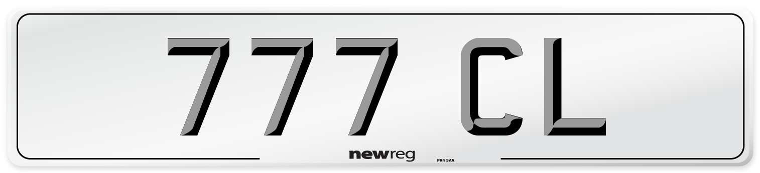777 CL Front Number Plate