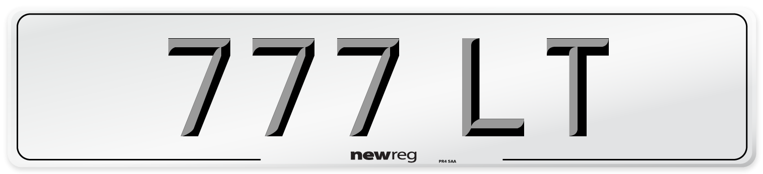 777 LT Front Number Plate