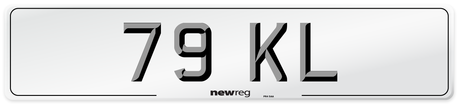 79 KL Front Number Plate