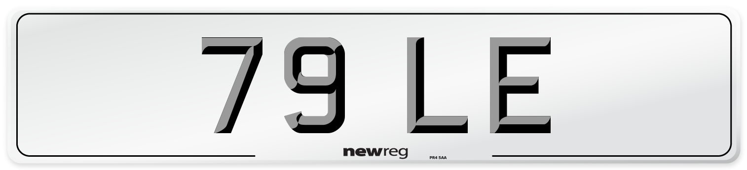 79 LE Front Number Plate