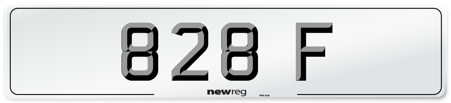 828 F Front Number Plate