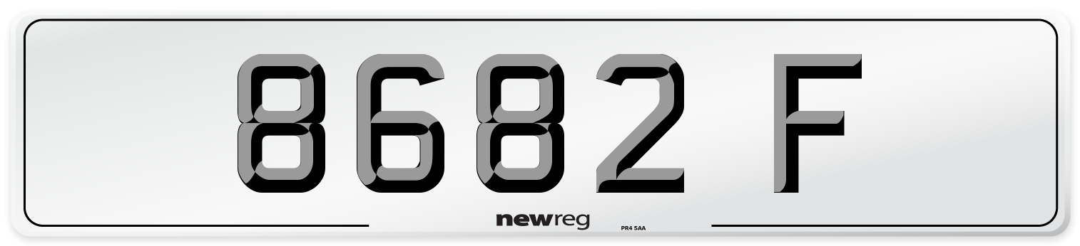 8682 F Front Number Plate