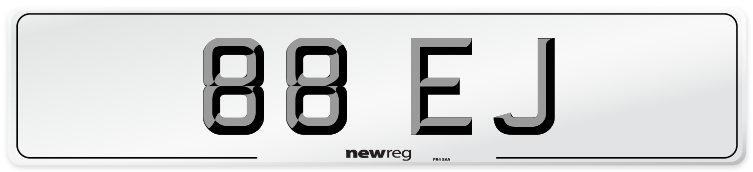 88 EJ Front Number Plate