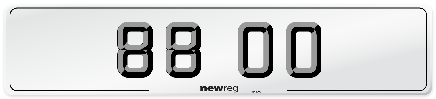 88 OO Front Number Plate