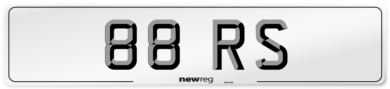 88 RS Front Number Plate