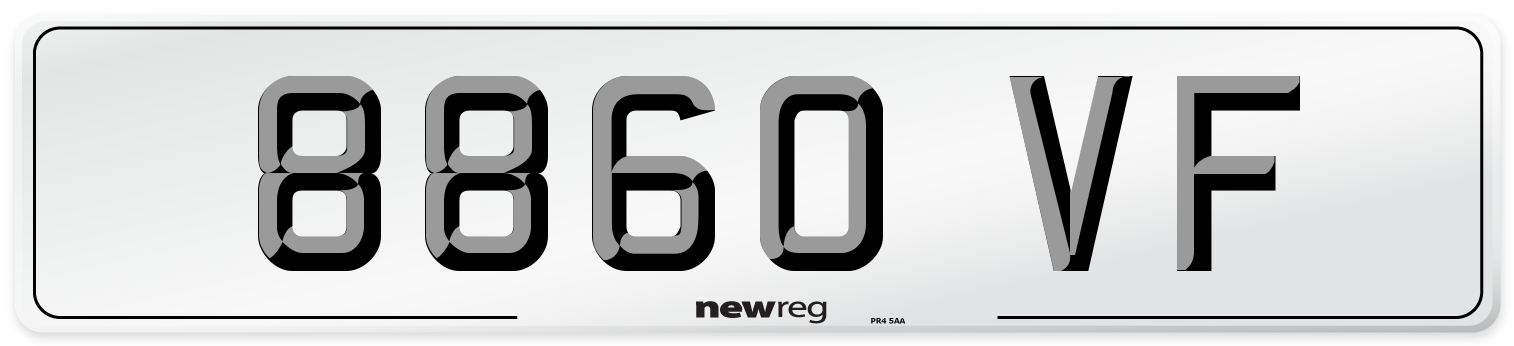 8860 VF Front Number Plate