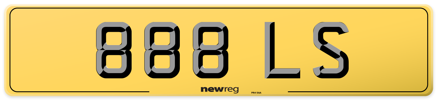 888 LS Rear Number Plate