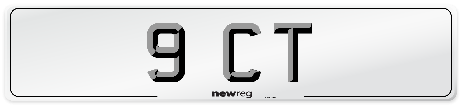 9 CT Front Number Plate