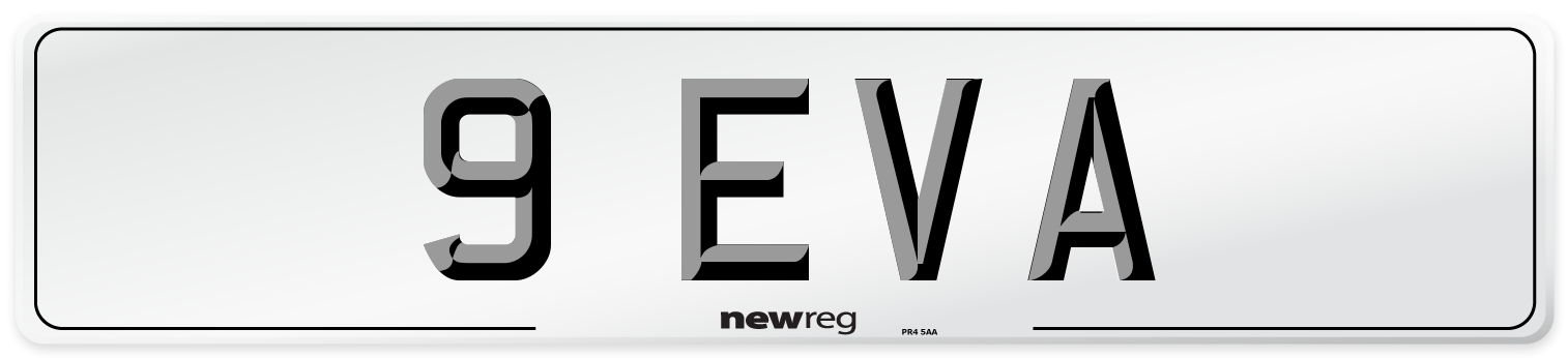 9 EVA Front Number Plate