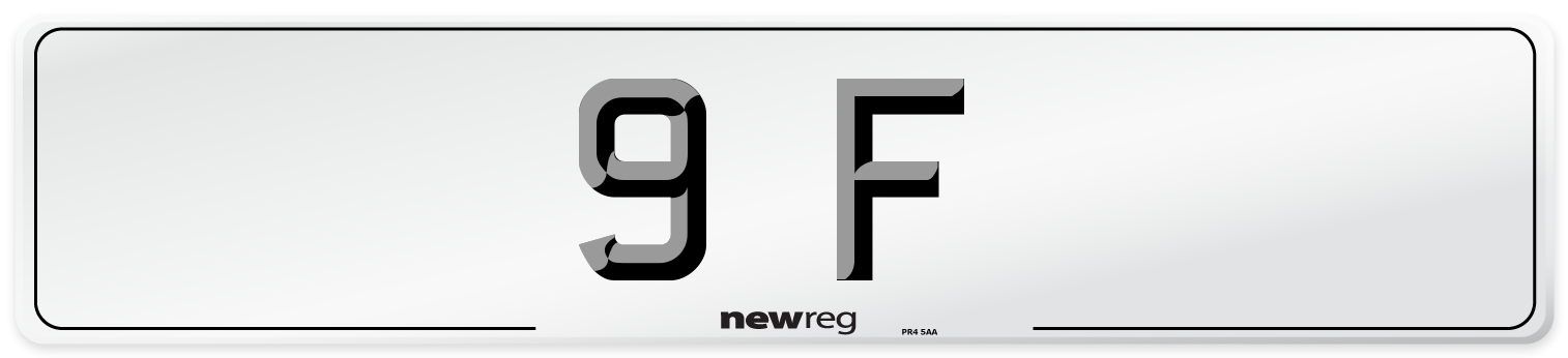 9 F Front Number Plate