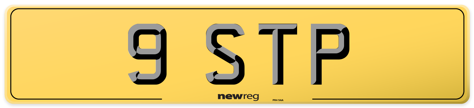 9 STP Rear Number Plate