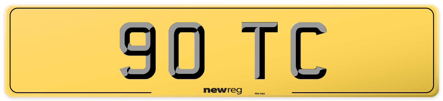 90 TC Rear Number Plate