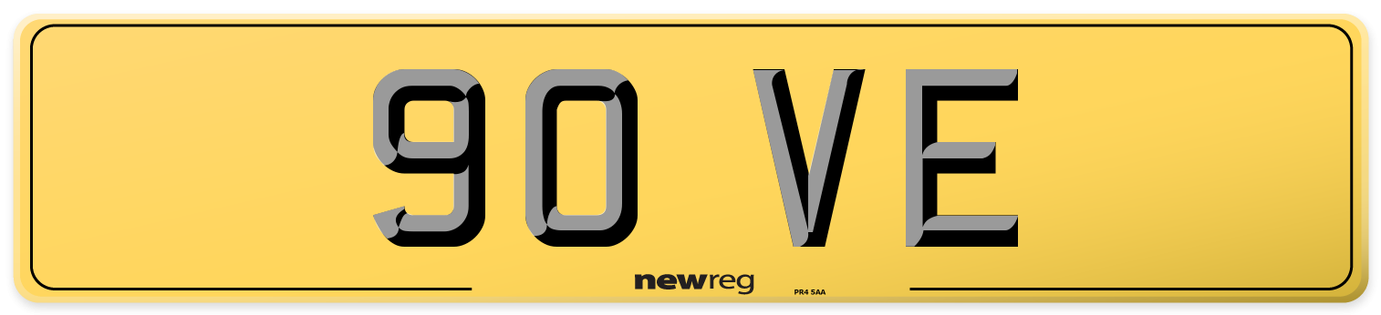 90 VE Rear Number Plate