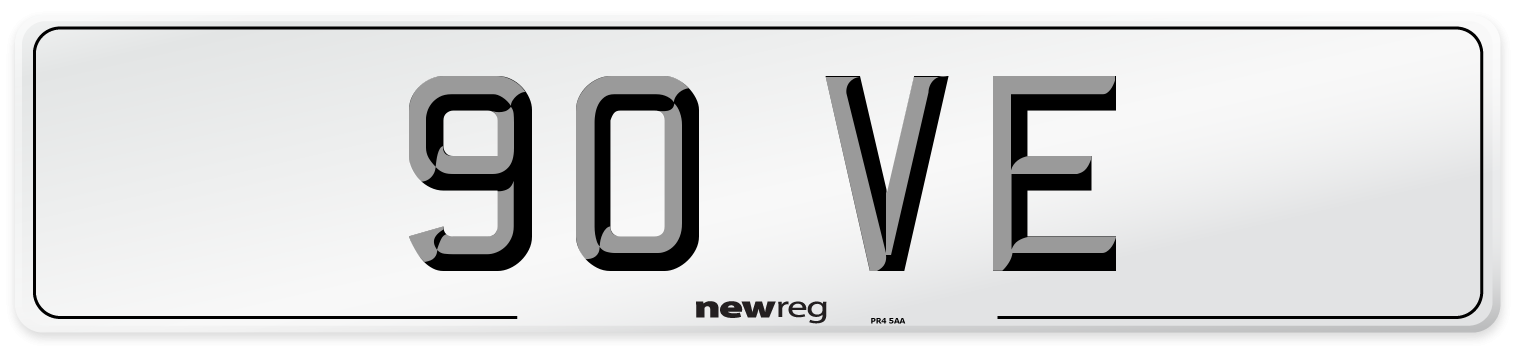 90 VE Front Number Plate