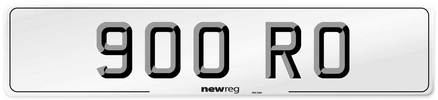 900 RO Front Number Plate