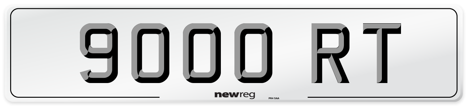 9000 RT Front Number Plate