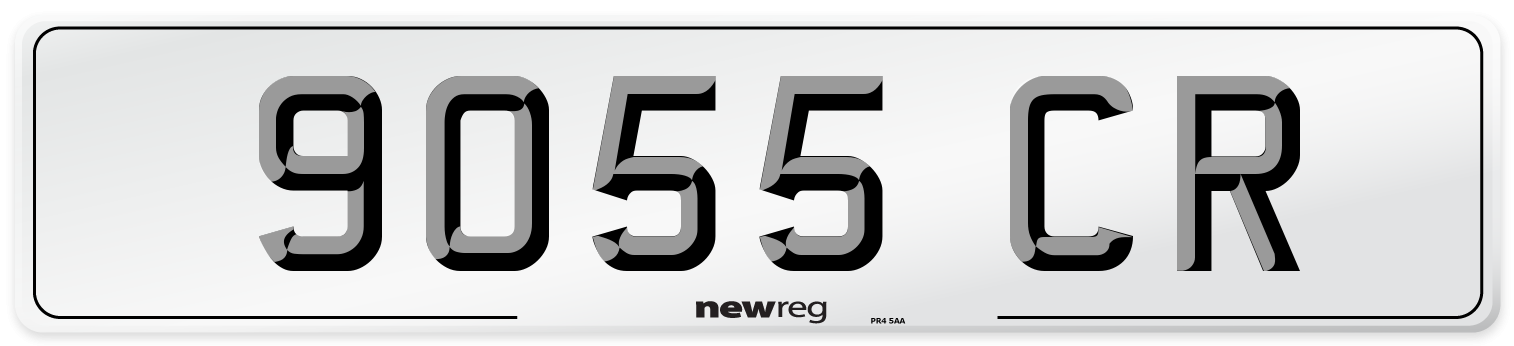 9055 CR Front Number Plate