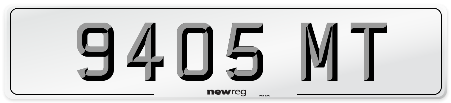 9405 MT Front Number Plate