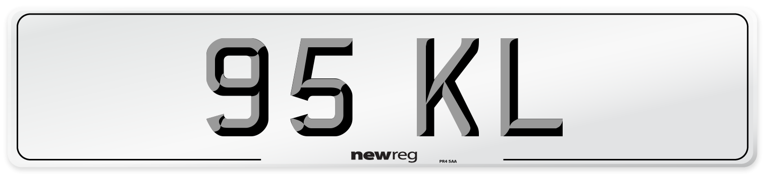 95 KL Front Number Plate