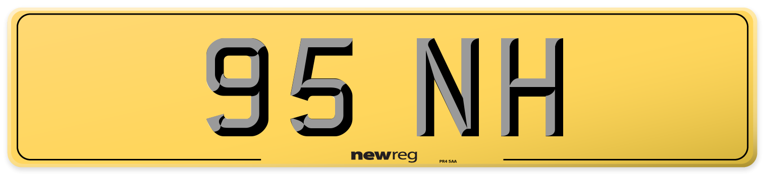 95 NH Rear Number Plate