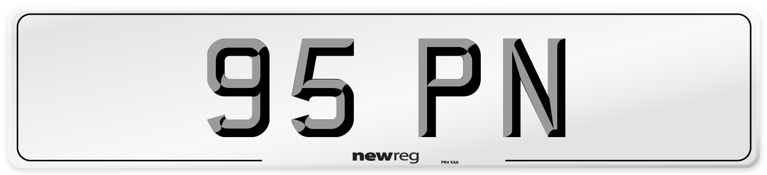95 PN Front Number Plate