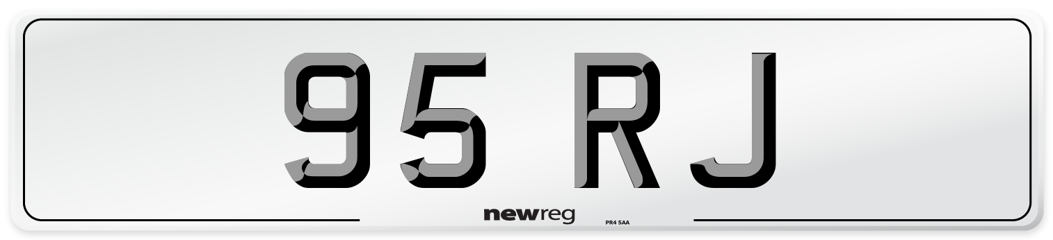 95 RJ Front Number Plate