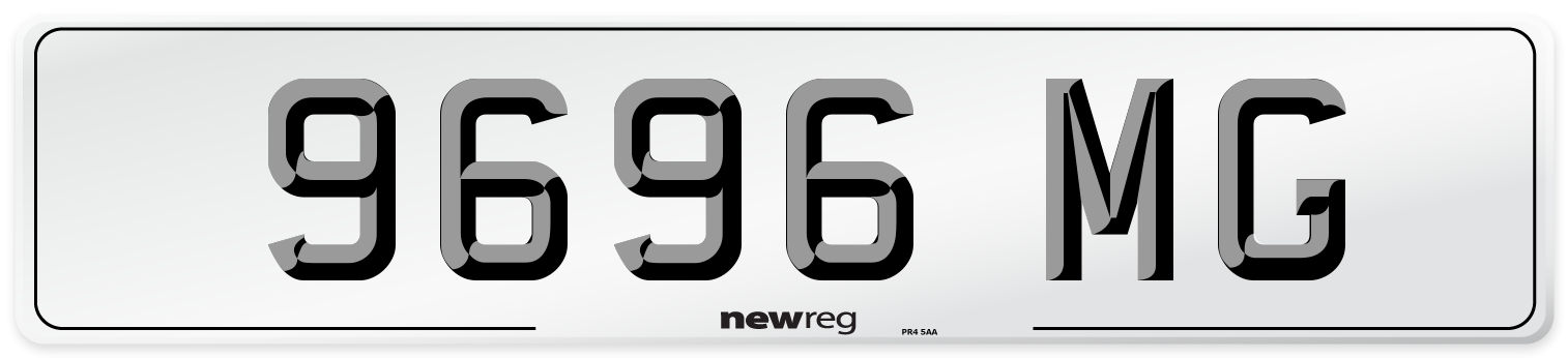 9696 MG Front Number Plate