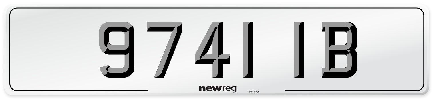 9741 IB Front Number Plate