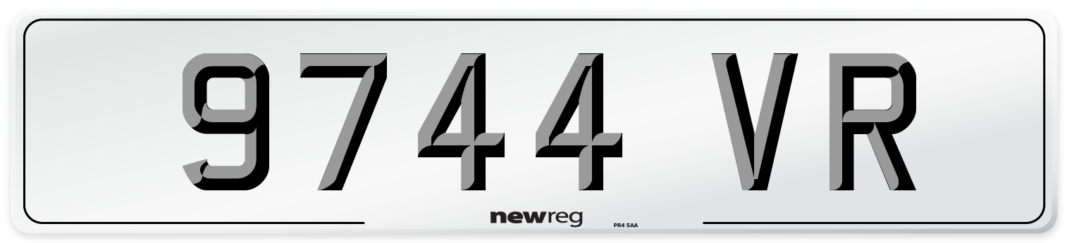 9744 VR Front Number Plate