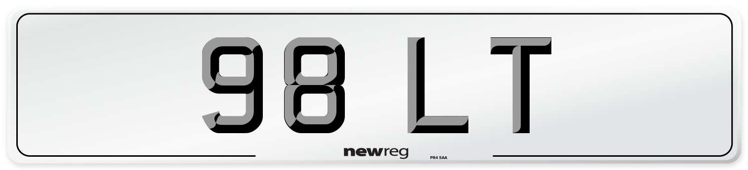 98 LT Front Number Plate