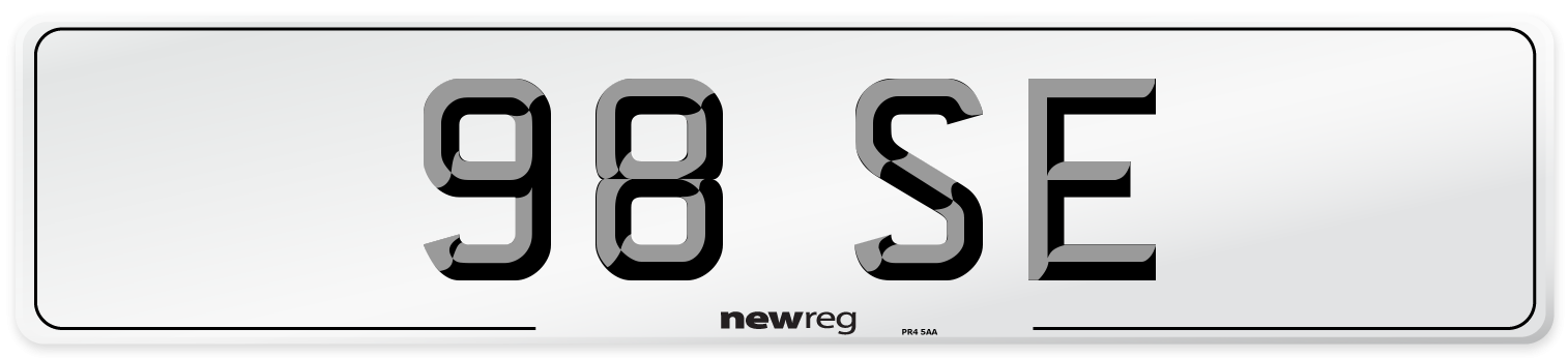 98 SE Front Number Plate