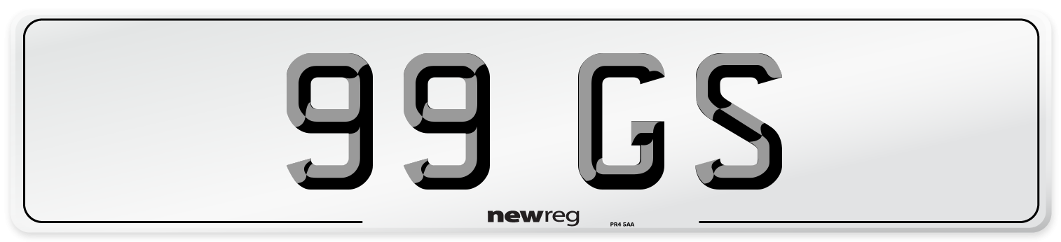 99 GS Front Number Plate