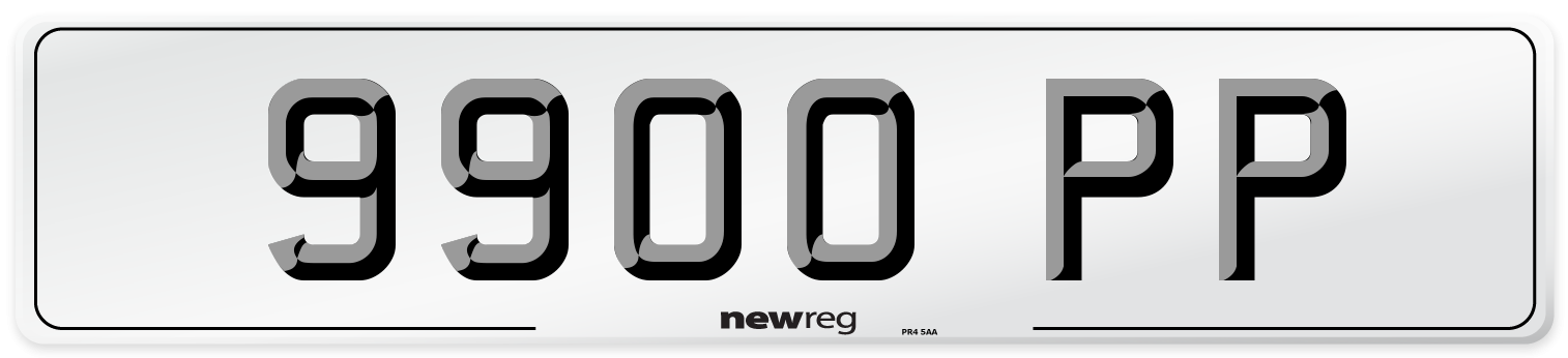 9900 PP Front Number Plate
